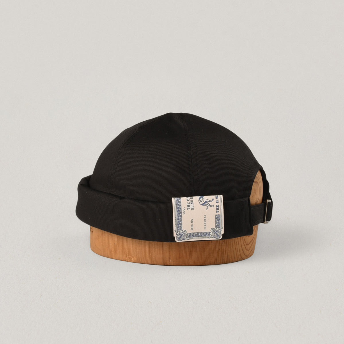 H.W. DOG & CO. PIQUE ROLL CAP - BLACK – Pickings and Parry