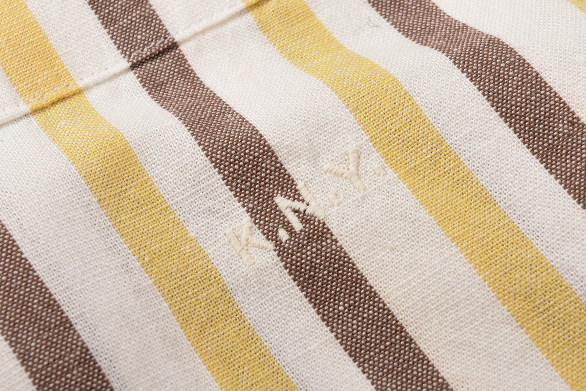 KNICKERBOCKER COTTON & LINEN HIGHWAY SHIRT - WHITE