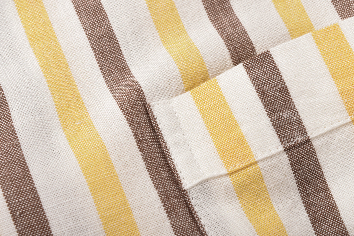 KNICKERBOCKER COTTON & LINEN HIGHWAY SHIRT - WHITE