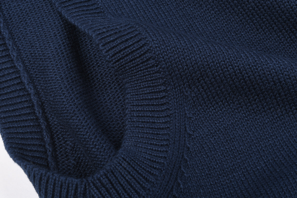 MERZ B. SCHWANEN CASHMERE BLEND VEST - DEEP BLUE