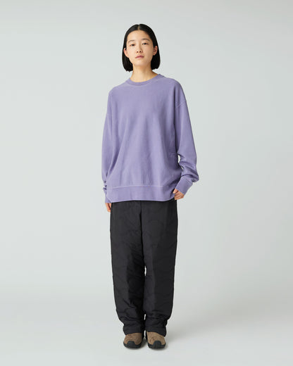 SNOW PEAK GARMENT DYED PULLOVER - LIGHT PURPLE
