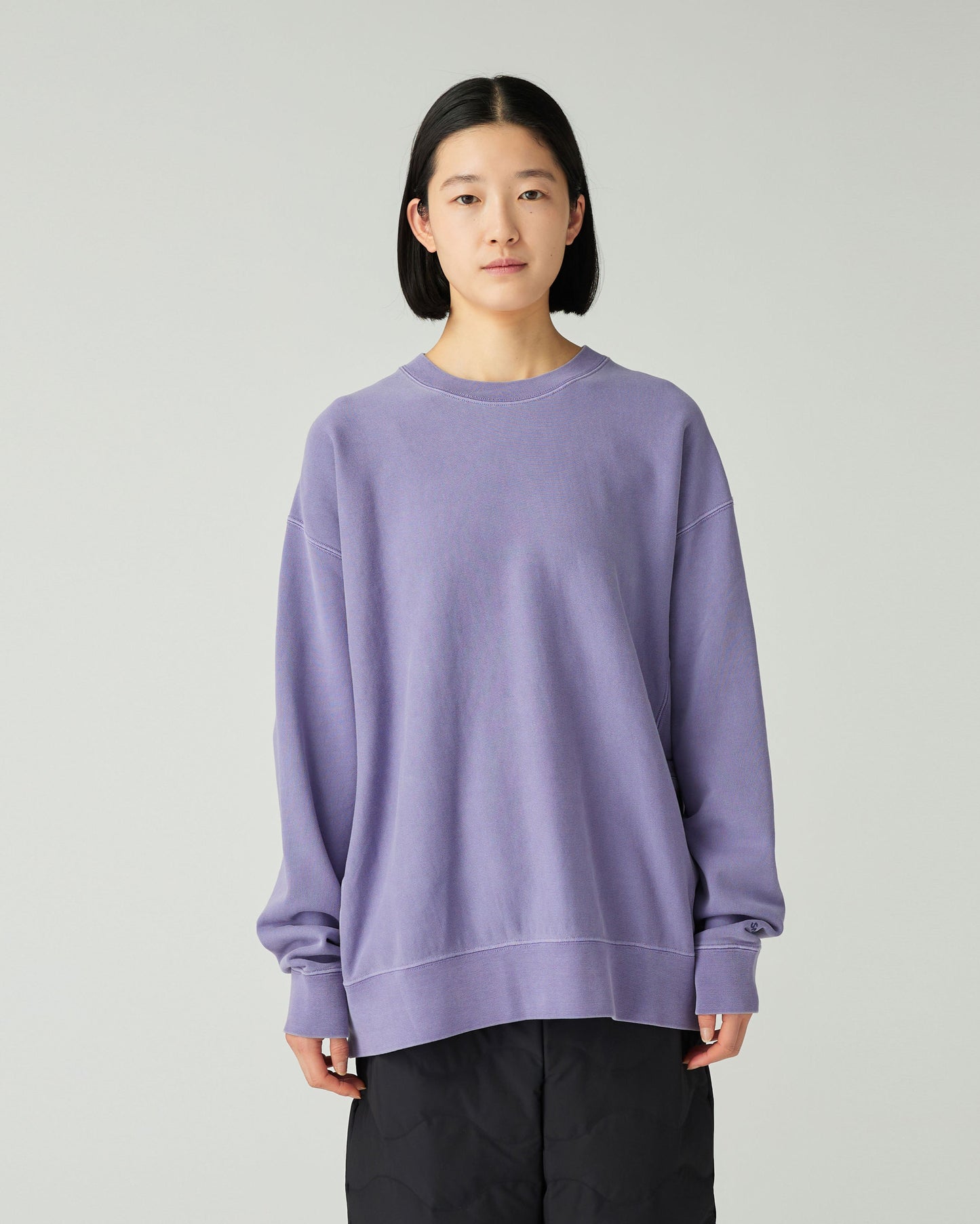 SNOW PEAK GARMENT DYED PULLOVER - LIGHT PURPLE