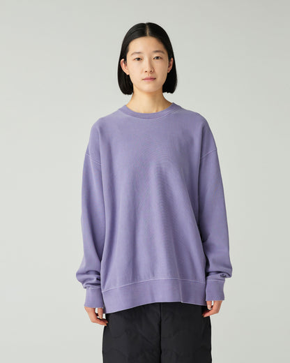 SNOW PEAK GARMENT DYED PULLOVER - LIGHT PURPLE
