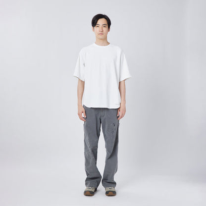 SNOW PEAK SULPHUR DYED FADE PAINTED PANTS - CHARCOAL