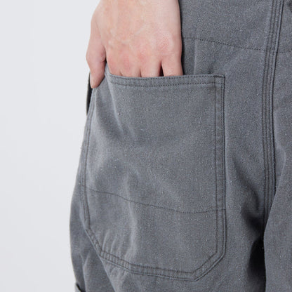 SNOW PEAK SULPHUR DYED FADE PAINTED PANTS - CHARCOAL