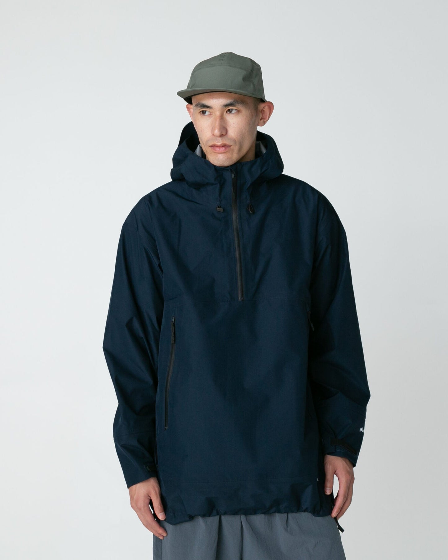 SNOW PEAK GORE-TEX RAIN PULLOVER - NAVY
