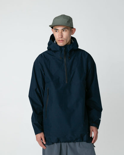 SNOW PEAK GORE-TEX RAIN PULLOVER - NAVY