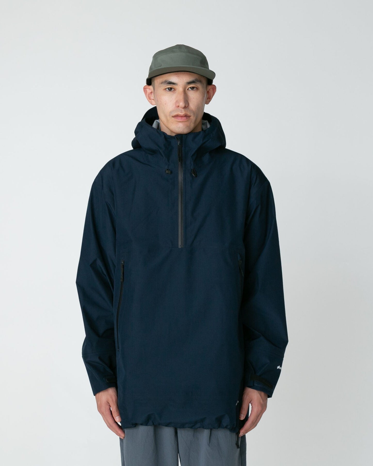SNOW PEAK GORE-TEX RAIN PULLOVER - NAVY