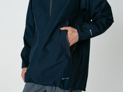 SNOW PEAK GORE-TEX RAIN PULLOVER - NAVY