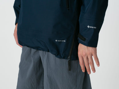SNOW PEAK GORE-TEX RAIN PULLOVER - NAVY