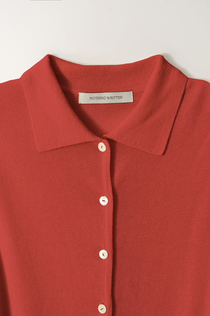 NOTHING WRITTEN LASH SLEEVELESS KNIT TOP - RED