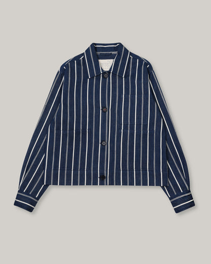 KARDO WOMEN'S RUMI JACKET - INDIGO STRIPE