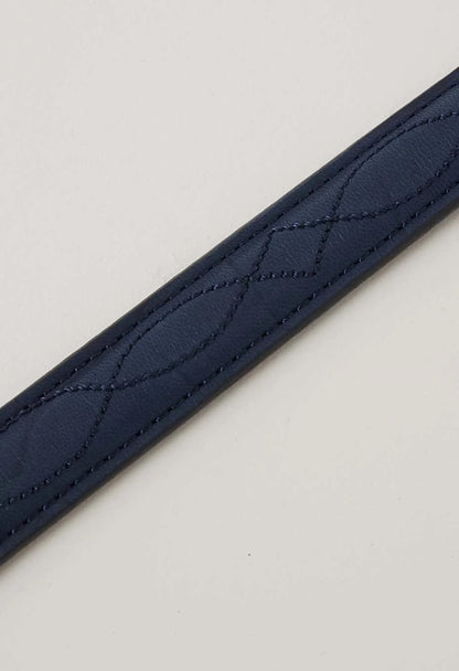 BLUE BLUE JAPAN NARROW LEATHER BELT - INDIGO