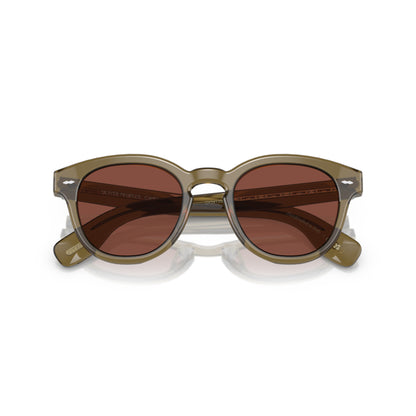 OLIVER PEOPLES CARY GRANT SUN DUSTY OLIVE W/ ROSEWOOD