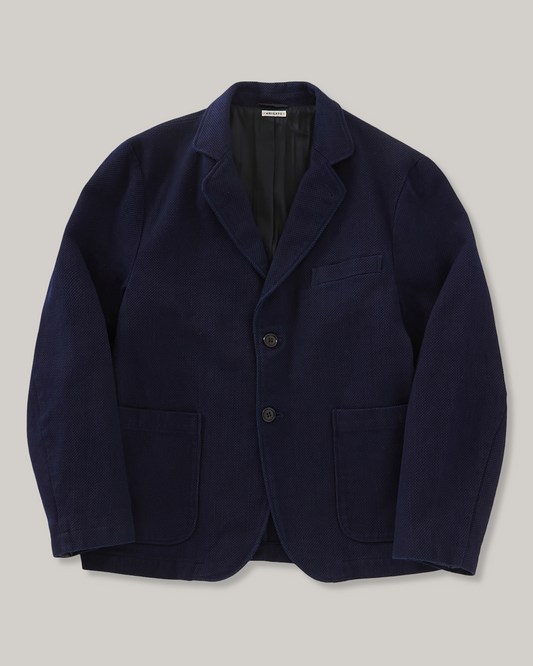 BLUE BLUE JAPAN PURE INDIGO DOUBLE CLOTH SASHIKO TAILORED JACKET