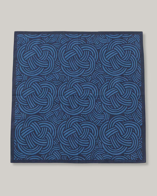 BLUE BLUE JAPAN MIZUHIKI 'KNOT' BANDANA - DARK NAVY