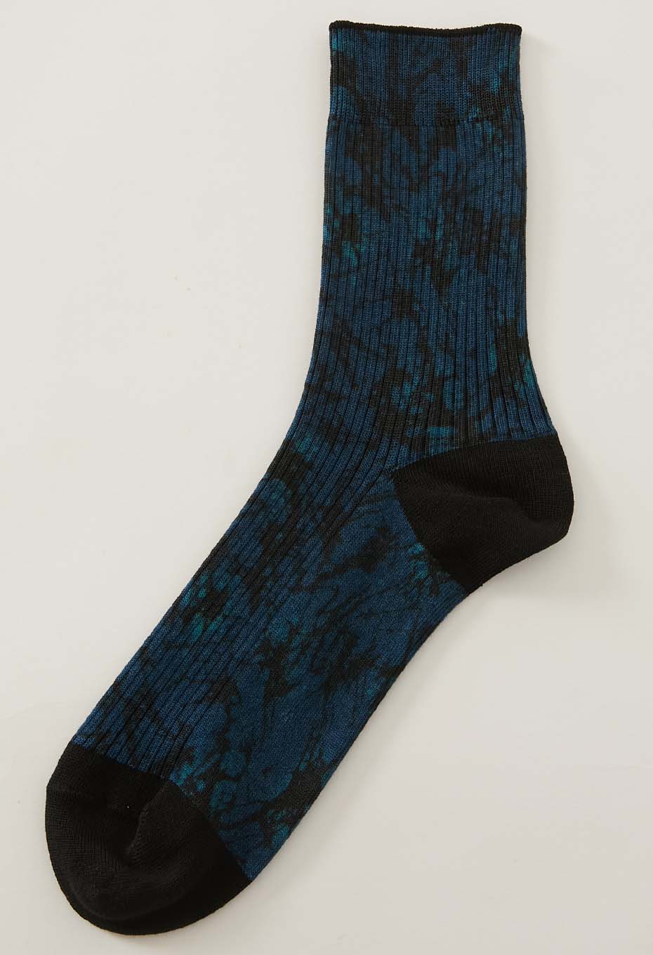BLUE BLUE JAPAN PRINTED GLASS PATTERN SOCKS - NAVY