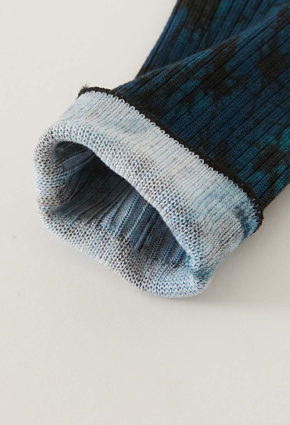 BLUE BLUE JAPAN PRINTED GLASS PATTERN SOCKS - NAVY