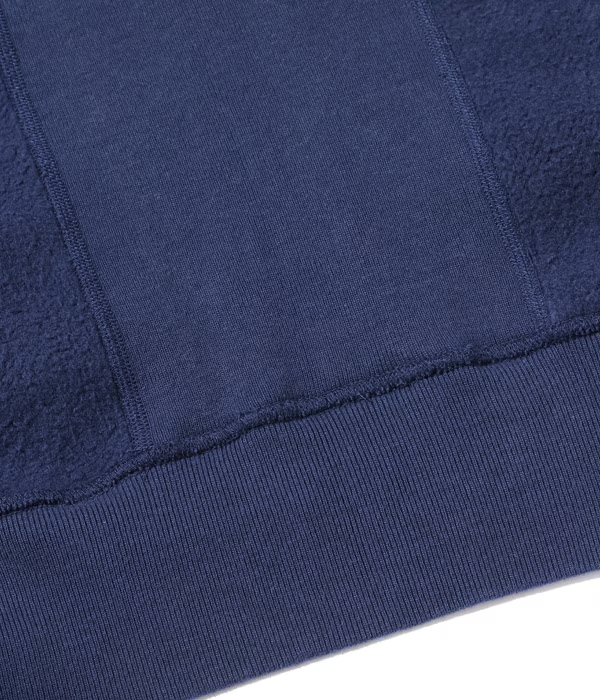 BUZZ RICKSON'S 'COAST GUARD' HORIZONTAL KNIT SWEATSHIRT - NAVY