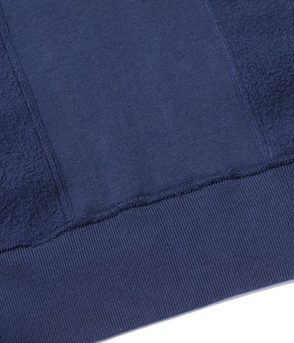 BUZZ RICKSON'S 'COAST GUARD' HORIZONTAL KNIT SWEATSHIRT - NAVY