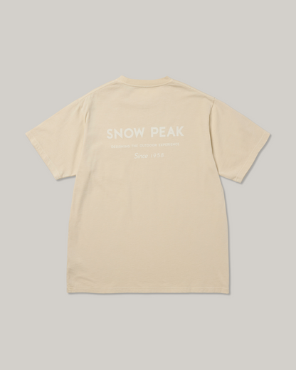 SNOW PEAK GARMENT DYED T-SHIRT - IVORY