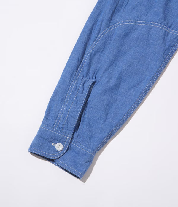SUGAR CANE VAT DYE CHAMBRAY WORK SHIRT - INDIGO