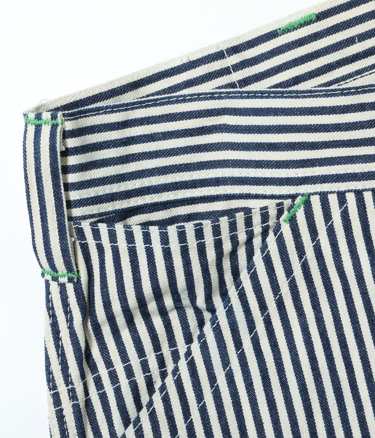 SUGAR CANE HICKORY STRIPE WORK PANT - NAVY BLUE