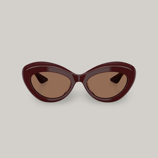 OLIVER PEOPLES 1968C - BURGUNDY W/ BROWN