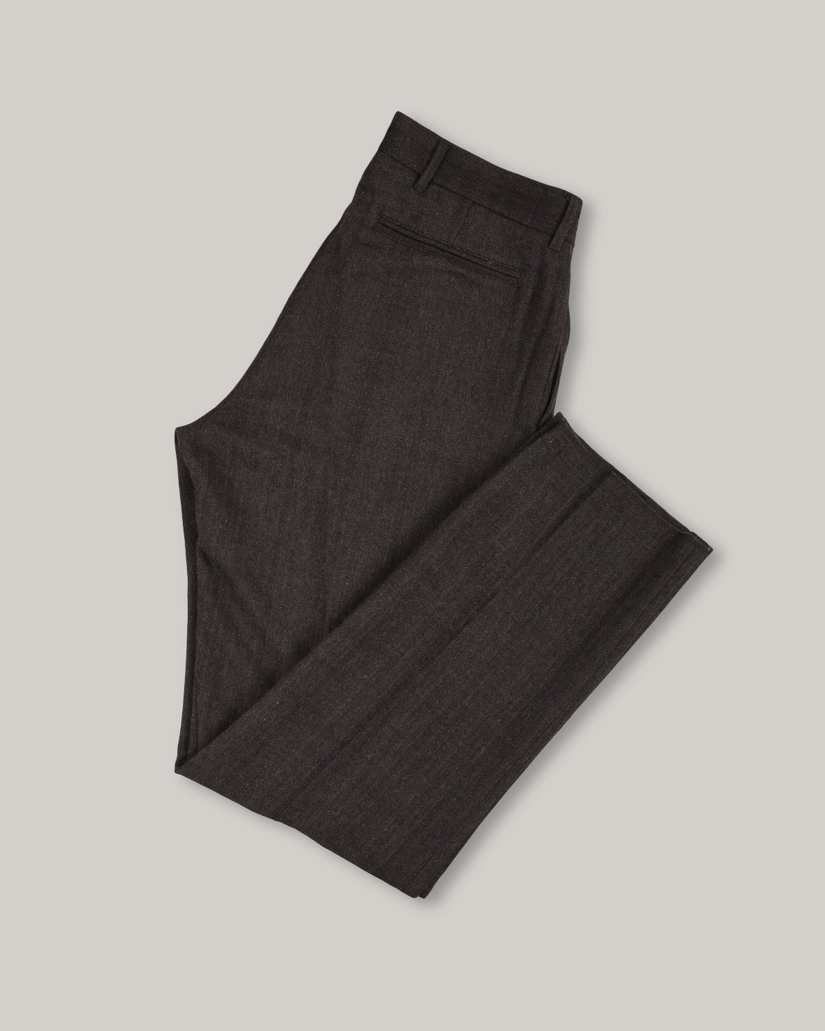 1ST PAT-RN ALLEN TROUSER - COMPACT HERRINGBONE - ANTHRACITE