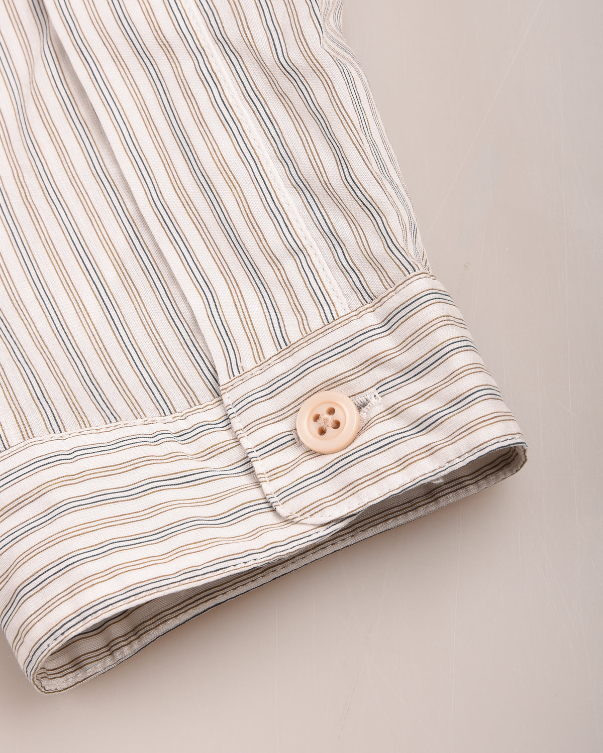 1ST PAT-RN TIPO 9 OFFICER SHIRT - INTERPLAY STRIPES - BLEACHED BRONZE