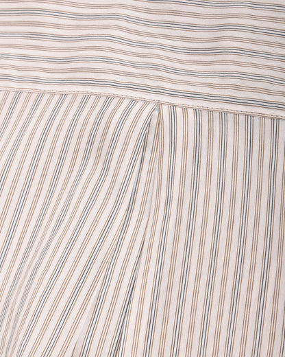 1ST PAT-RN TIPO 9 OFFICER SHIRT - INTERPLAY STRIPES - BLEACHED BRONZE