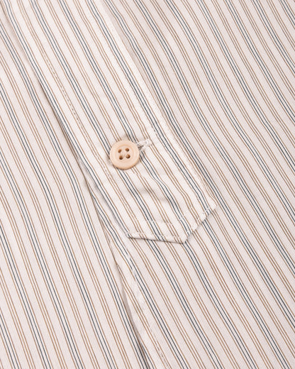 1ST PAT-RN TIPO 9 OFFICER SHIRT - INTERPLAY STRIPES - BLEACHED BRONZE