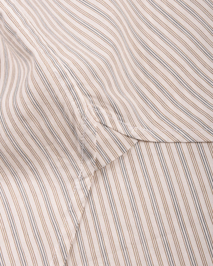 1ST PAT-RN TIPO 9 OFFICER SHIRT - INTERPLAY STRIPES - BLEACHED BRONZE