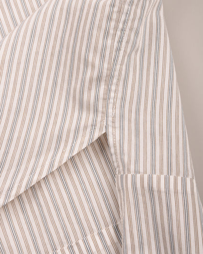 1ST PAT-RN WOMEN'S MODULA SHIRT - INTERPLAY STRIPES - BLEACHED BRONZE