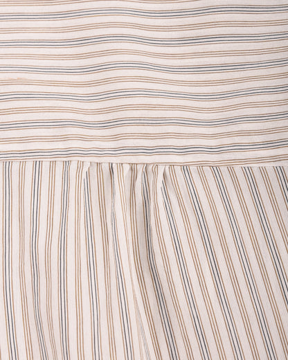 1ST PAT-RN WOMEN'S MODULA SHIRT - INTERPLAY STRIPES - BLEACHED BRONZE