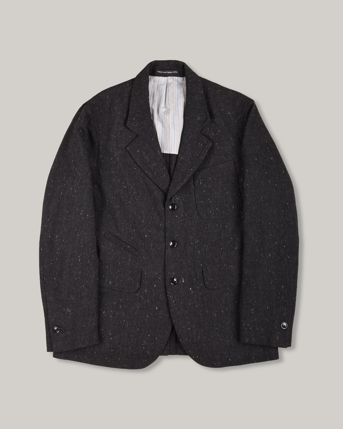 1ST PAT-RN HORLOGER JACKET - GRAIN DONEGAL - ANTHRACITE/ BLUE