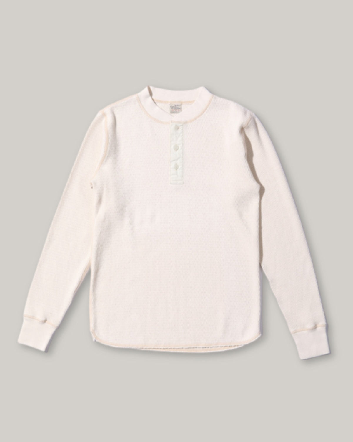 BUZZ RICKSON HENLEY NECK THERMAL - NATURAL