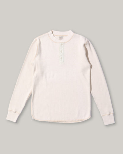 BUZZ RICKSON HENLEY NECK THERMAL - NATURAL