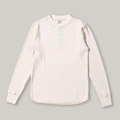 BUZZ RICKSON HENLEY NECK THERMAL - NATURAL