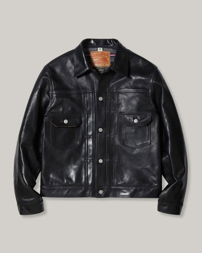 SUGAR CANE 1953 HORSEHIDE LEATHER JACKET - BLACK