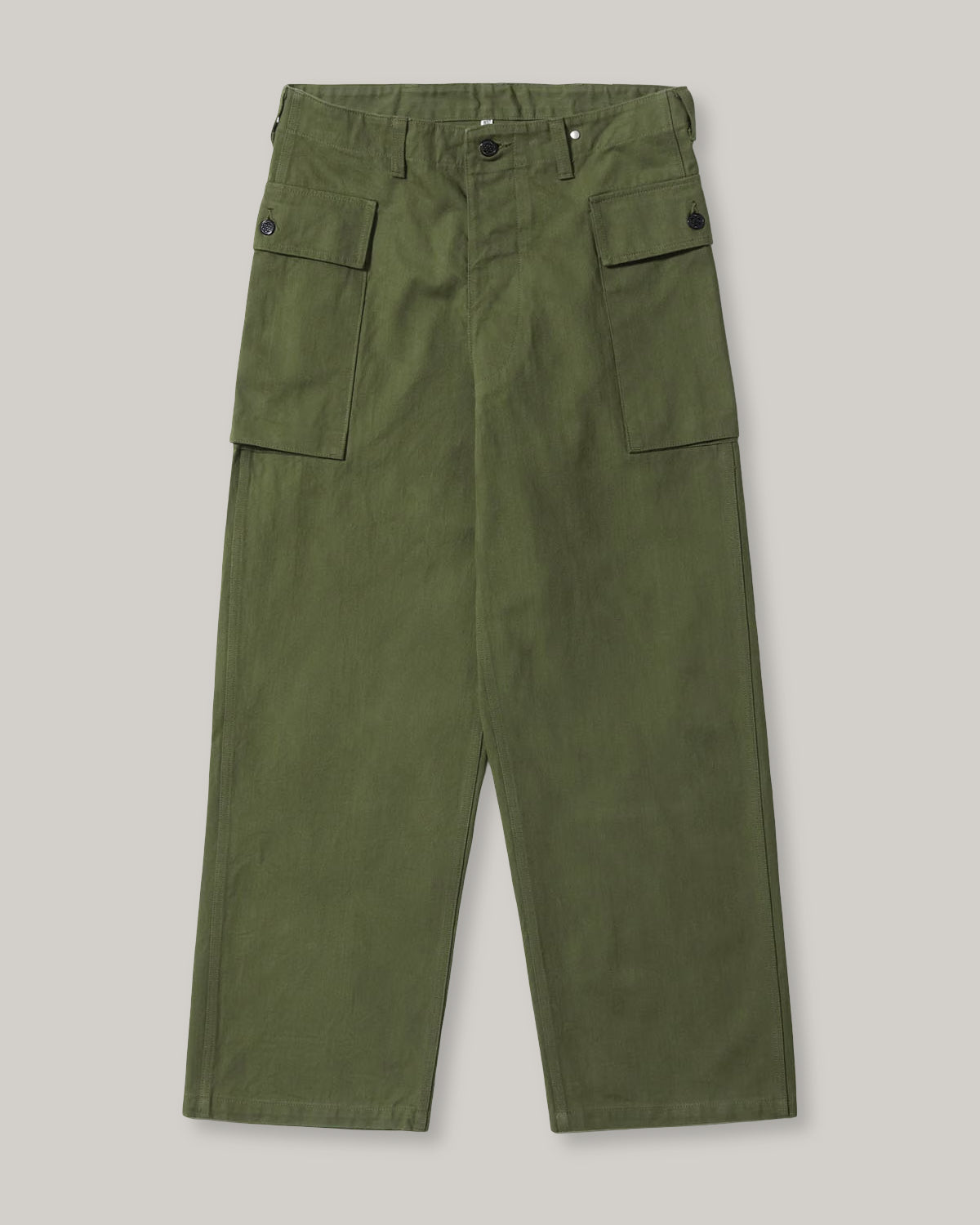BUZZ RICKSON HERRINGBONE TWILL SPECIAL TROUSERS - OLIVE