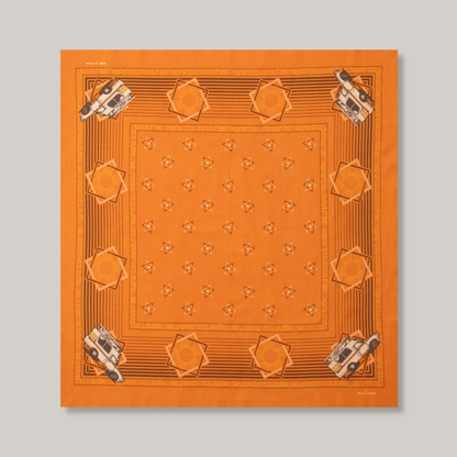 ONE EAR BRAND 'HOME I'LL NEVER BE' BANDANA - CHEDDAR ORANGE