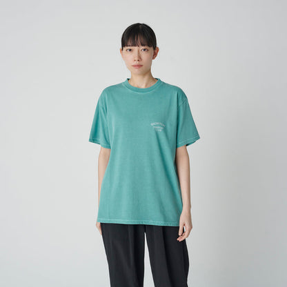 SNOW PEAK RECYCLED COTTON DYED T-SHIRT SPC - GREEN WASH