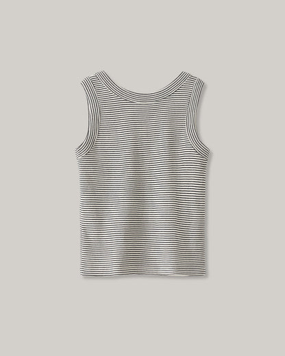 NOTHING WRITTEN SAILOR SLEEVELESS TOP - BLACK