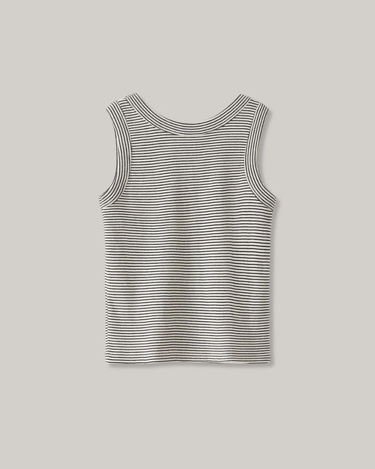 NOTHING WRITTEN SAILOR SLEEVELESS TOP - BLACK