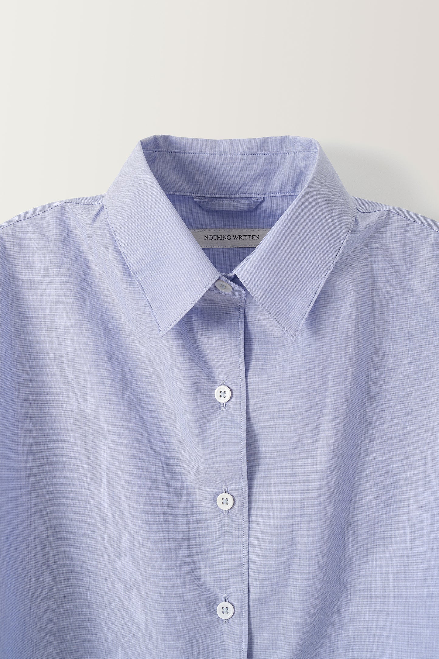 NOTHING WRITTEN PORT STANDARD FIT SHIRT - LIGHT BLUE