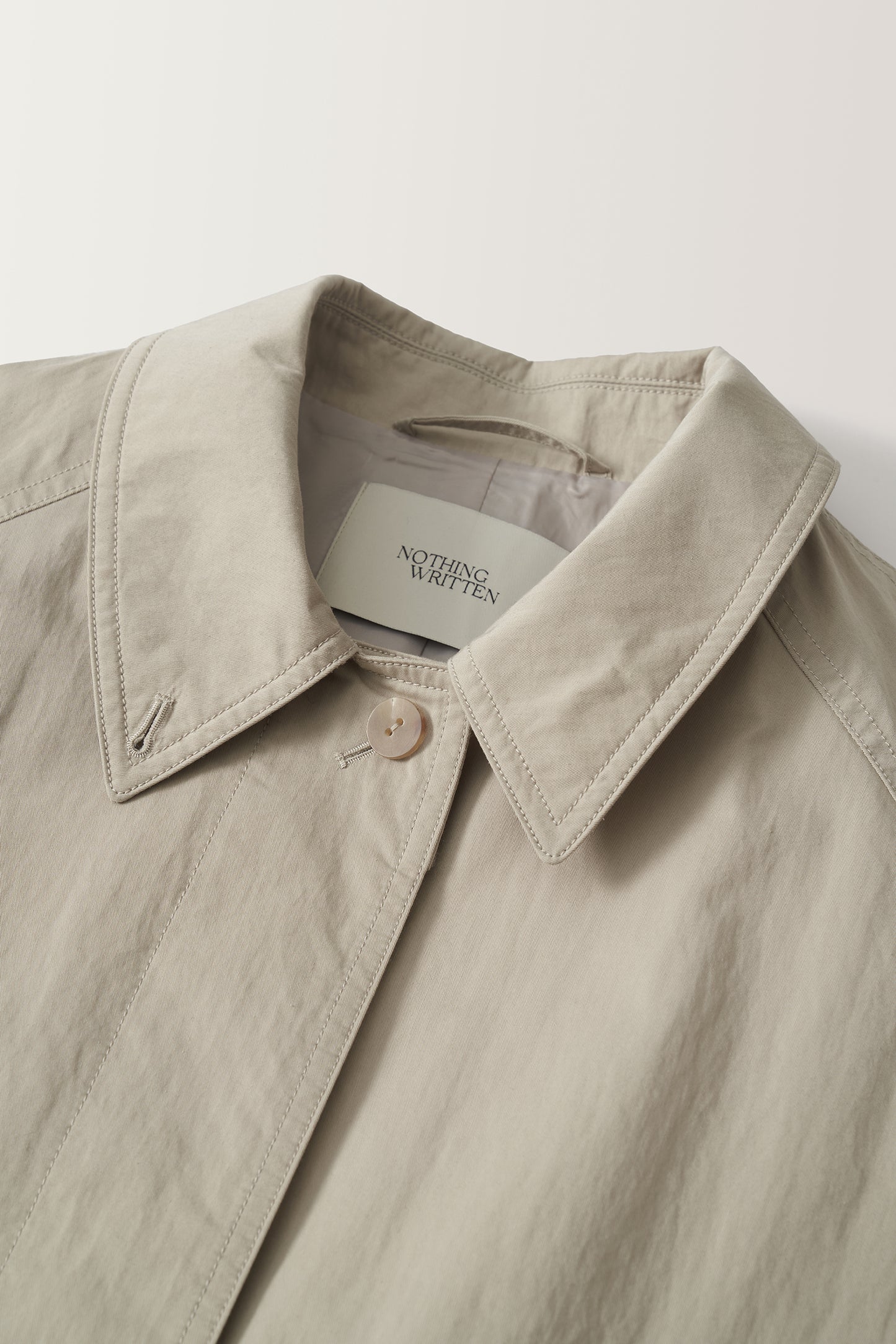 NORTHING WRITTEN CLASSIC OVERSIZED BALMACAAN COAT - BEIGE