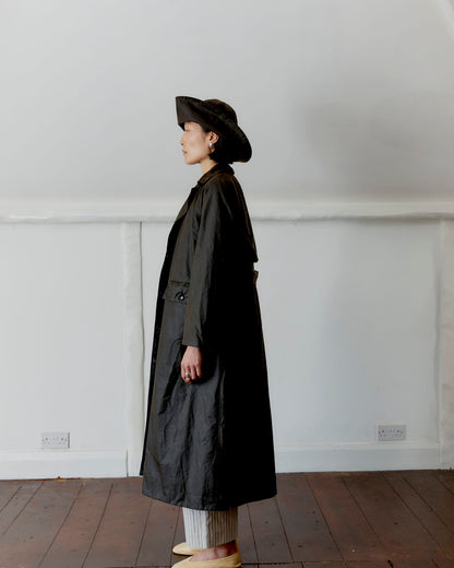 CAWLEY BRITISH OILSKIN KIT TRENCH - OLIVE