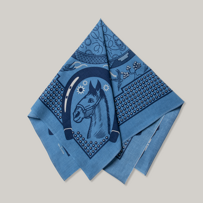 ONE EAR BRAND "UMA" - EQUESTRIAN BLUE