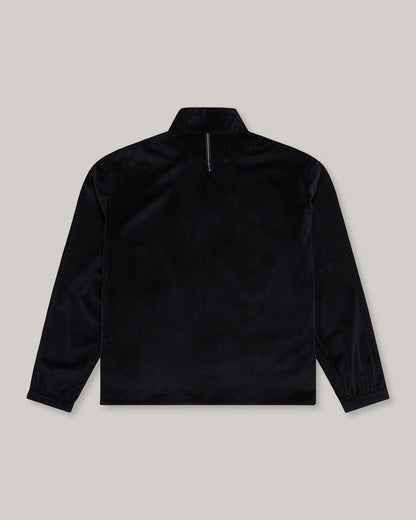 WORKS AND DAYS - CORDUROY TRAINING ZIP JACKET - BLACK